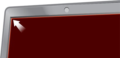Example of a raised bezel screen

