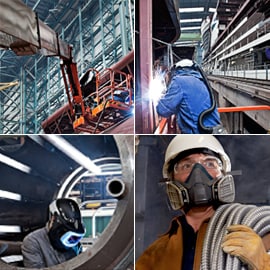 Heavy Industry environments that benefit from 3M Speedglas