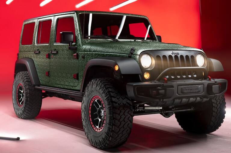 Off Road Vehicle Wrapped in Shadow Military Green Wrap