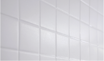 White tile architectural finish
