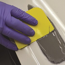 mixing and application of flexible filler