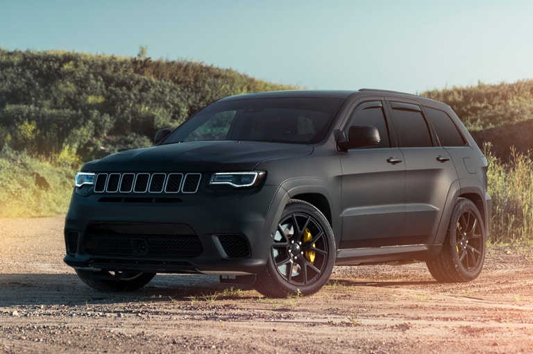 Off Road SUV Wrapped in Matte Black
