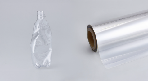 plastic bottle next to a roll of DI-NOC Architectural Film
