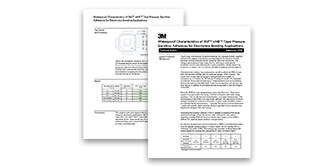 展示3M™ VHB™薄泡棉膠帶白皮書封面的圖片,顯示提供有關膠帶特性和應用的詳細資訊的技術檔。