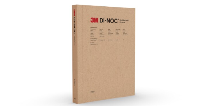 DI-NOC finishes catalog on a white background
