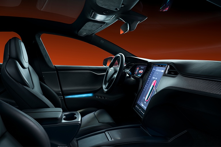 3M Window Tint Installed on Tesla Interior View