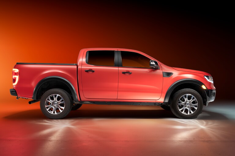 Truck Wrapped in Gloss Red Metallic
