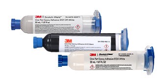 管裝單組分結構膠粘劑，如3M&trade; Scotch-Weld&trade;單組分環氧膠粘劑。
