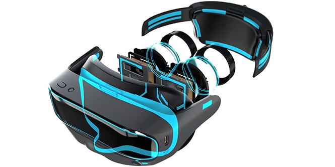 AR/VR頭盔爆炸視圖縮略圖，關鍵粘接部件一目了然
