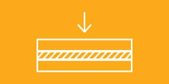 橙色背景白色線條(衝擊與剝離)