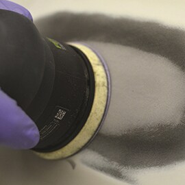 sanding flexible filler on bumper