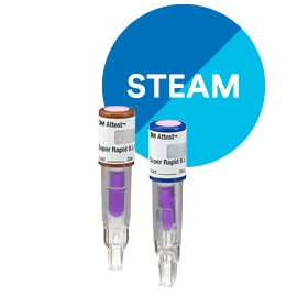 Steam sterilization monitoring biological indicator