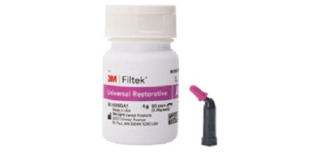 3M™ Filtek™ Supreme Ultra Universal Restorative bottle and capsule
