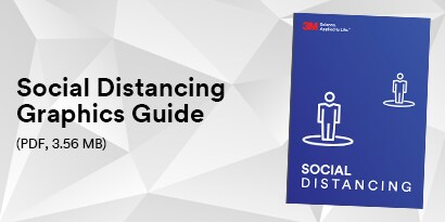 front page of a PDF titled social distancing graphics guide
