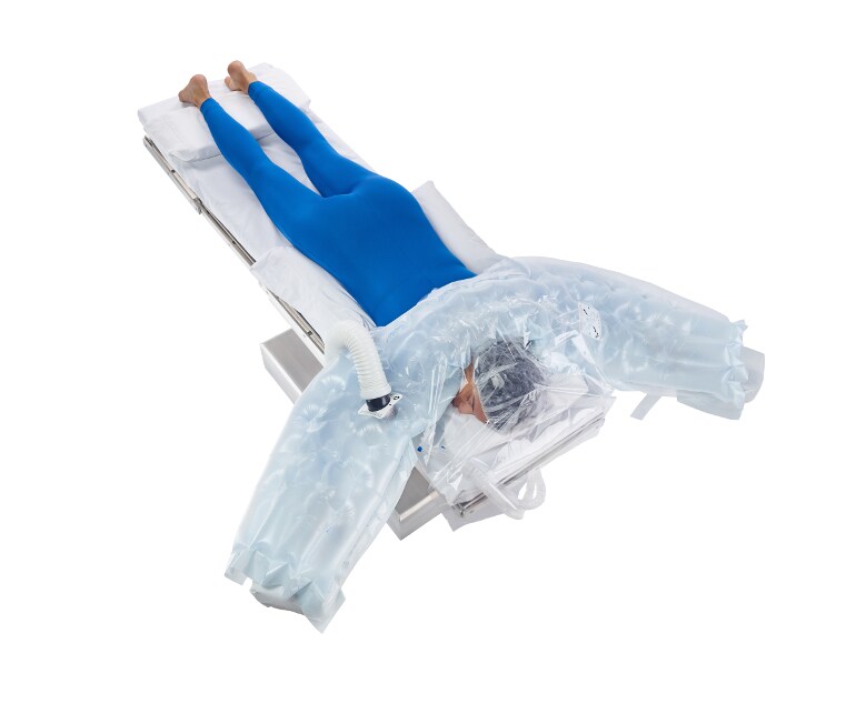 Learn how to use the Bair Hugger multi-position blanket to warm the upper body in prone position