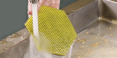 Scotch-Brite™ Dual Purpose Scour Pad 96Hex  - Quick Rinse
