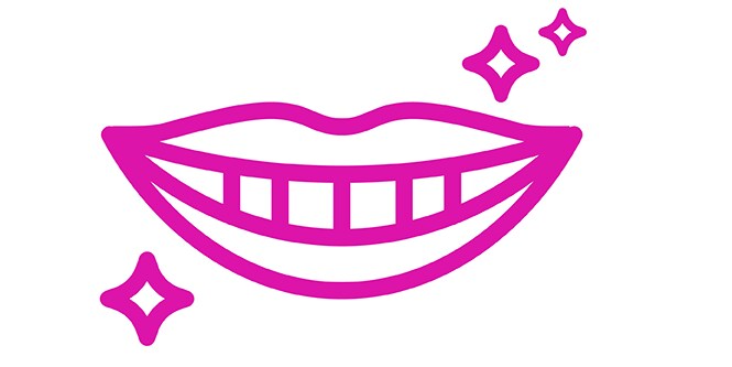 Smile icon light blue
