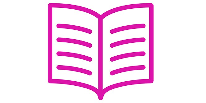 Brochure icon light blue
