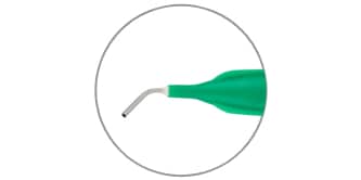close up of syringe tip
