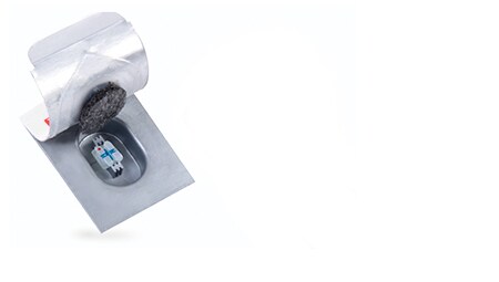 3M bracket featuring APC Flash-Free adhesive product on white
